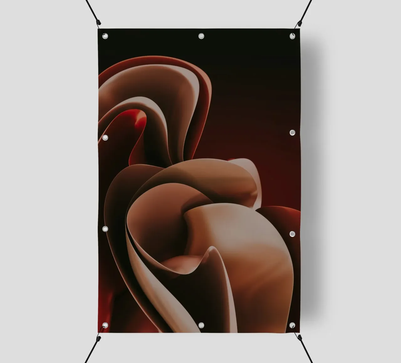 astratto simile a un petalo telo in pvc da Earthly Visions