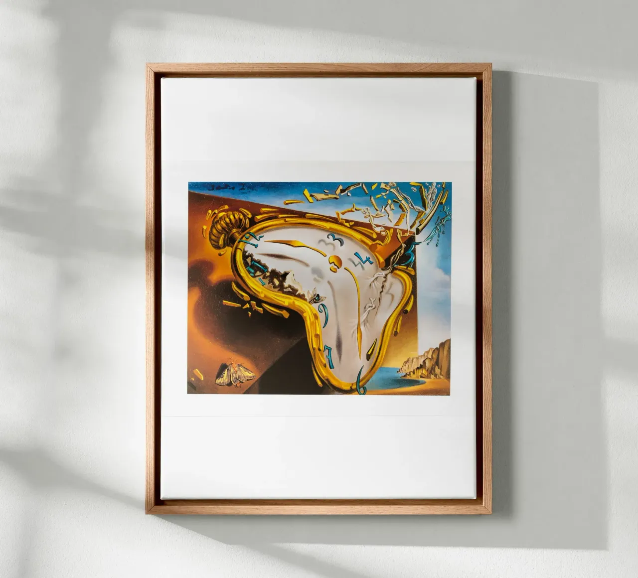 Affiche Dali Montre Molle Salvador Dali tela con Cornice a cassetta da Spencer Farrell2