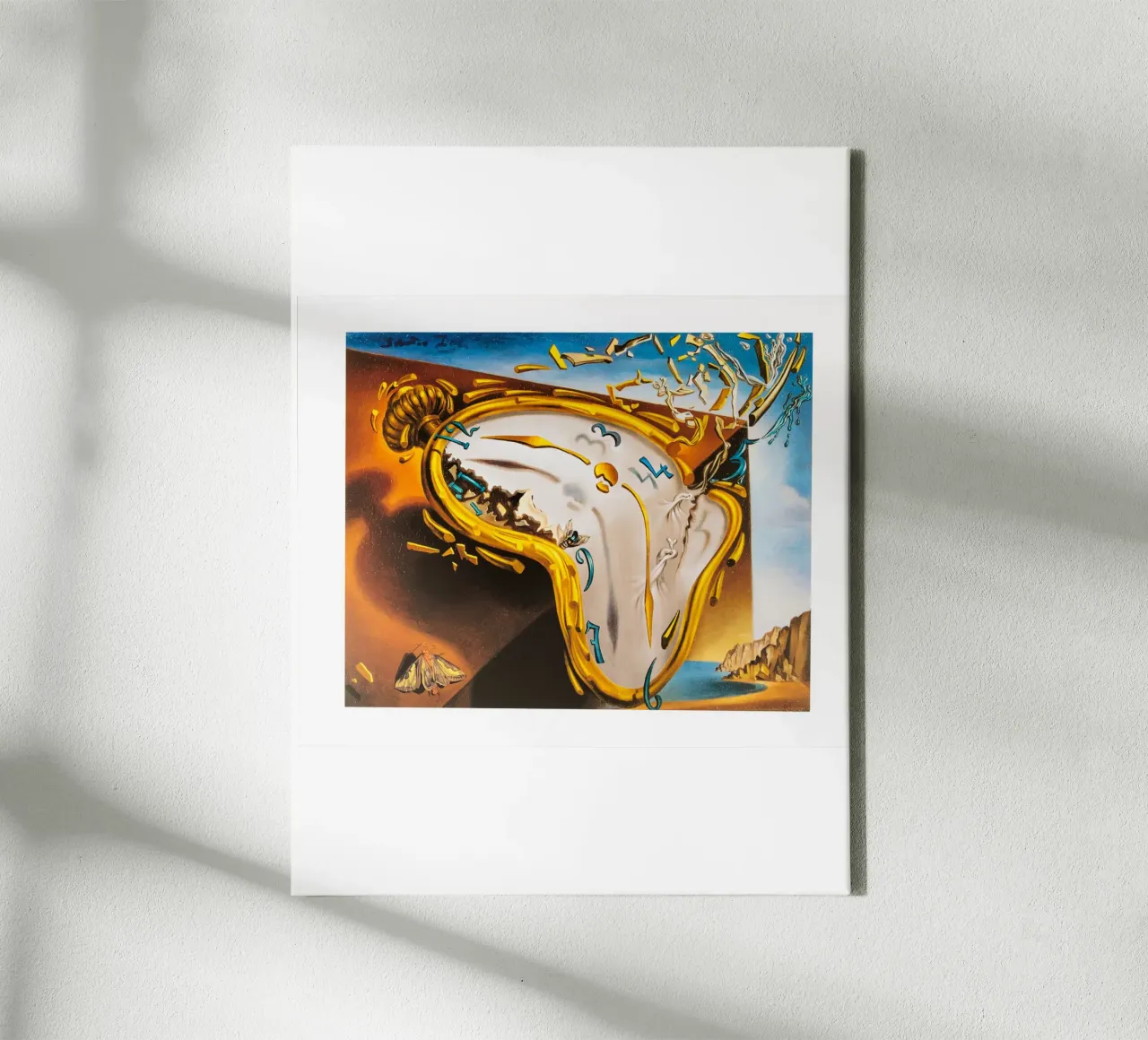 Affiche Dali Montre Molle Salvador Dali tela con Cornice a cassetta da Spencer Farrell2