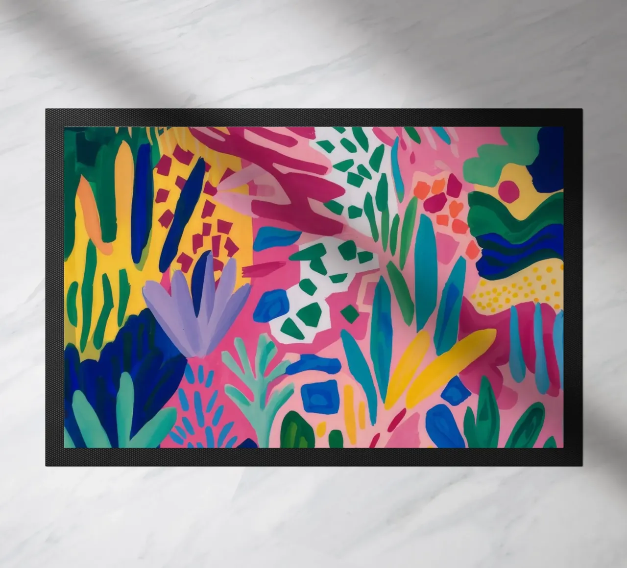 Levendig doolhof deurmat van Lumi Eyes