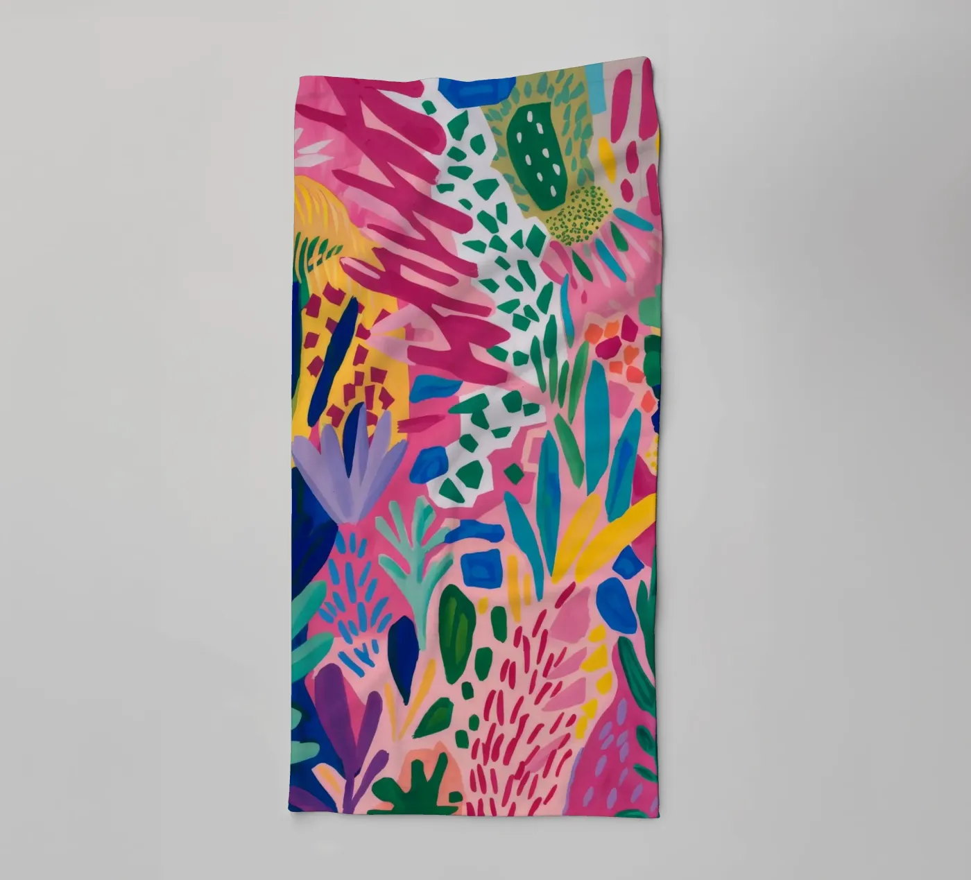 Levendig doolhof badhanddoek van Lumi Eyes