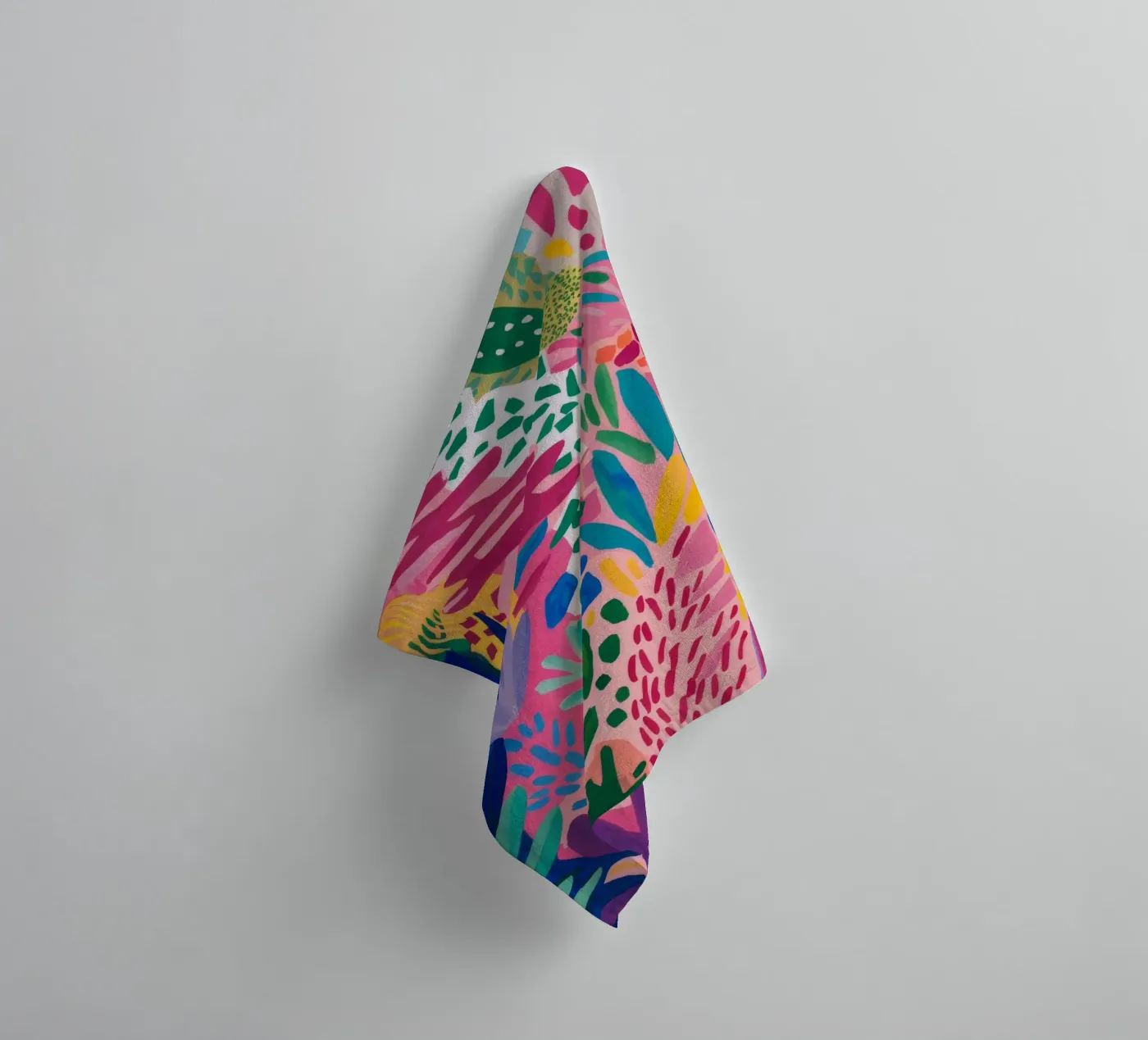 Levendig doolhof badhanddoek van Lumi Eyes