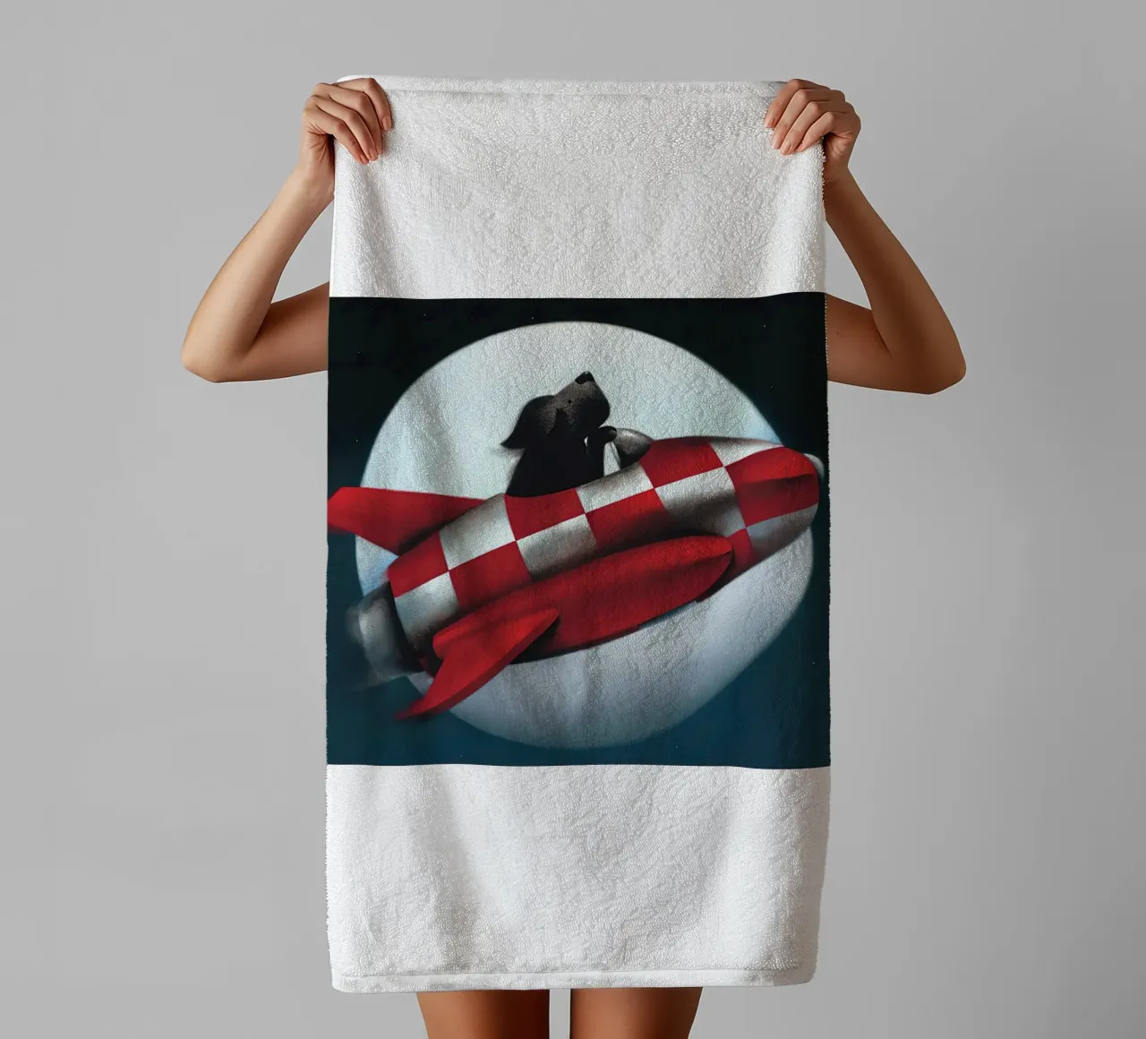 Doug Hyde to the Moon and Back towel by Spencer Farrell2