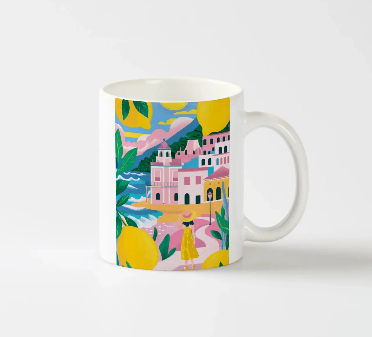 Panorama della Costa degli Agrumi tazza in ceramica da Lumi Eyes