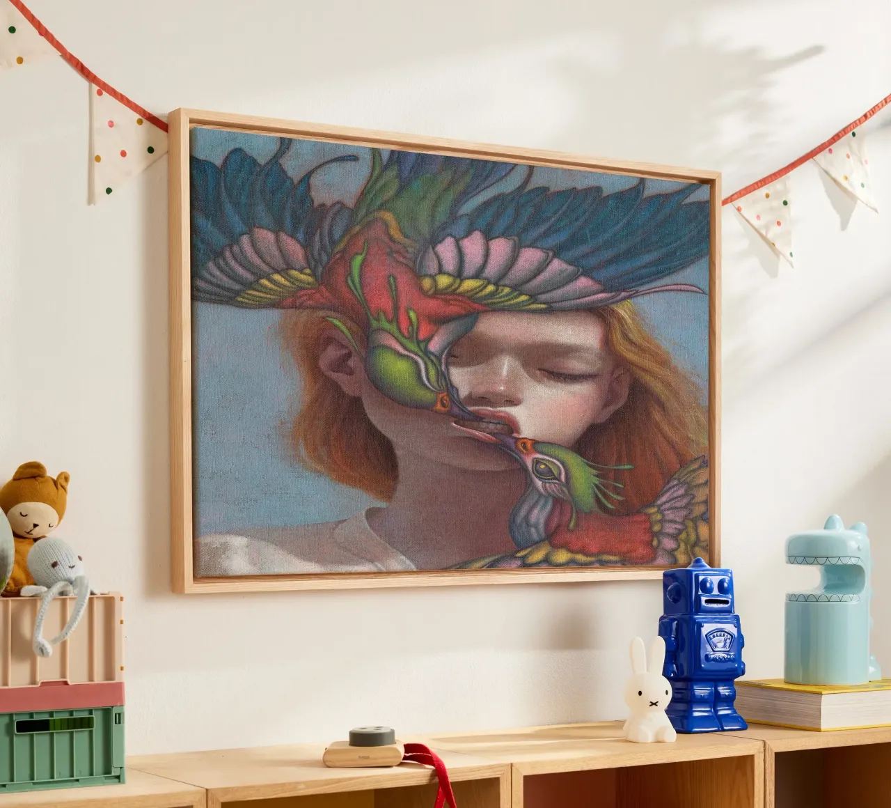 James Jean Lory tela con Cornice a cassetta da Kunzeworld