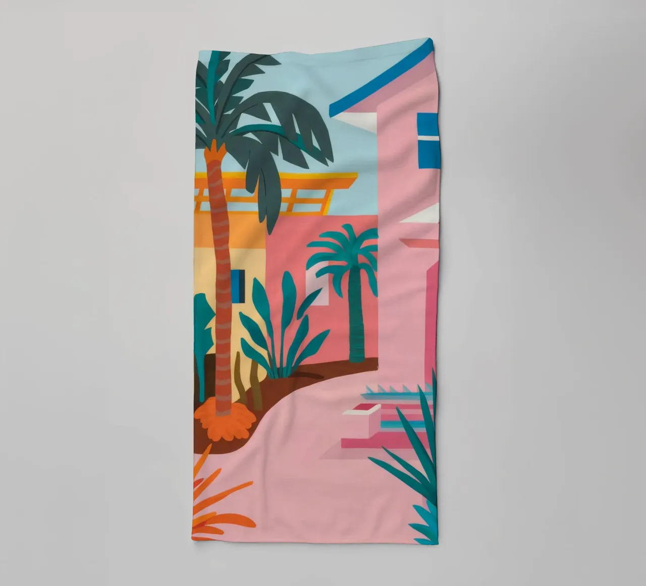 Sonnenuntergangspromenade Handtuch von Lumi Eyes