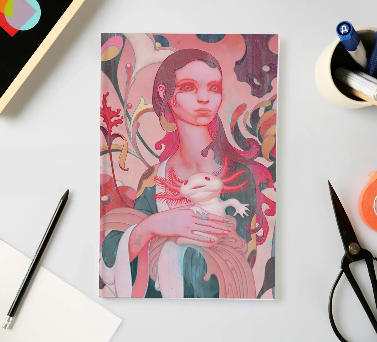 James Jean Lady with Axolotl notebook by Kunzeworld