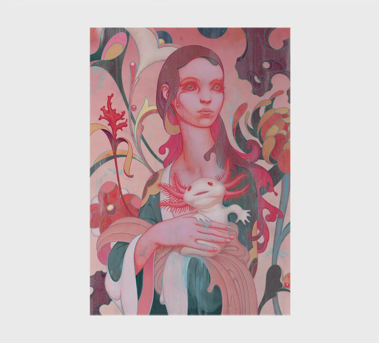 James Jean Lady with Axolotl notebook by Kunzeworld
