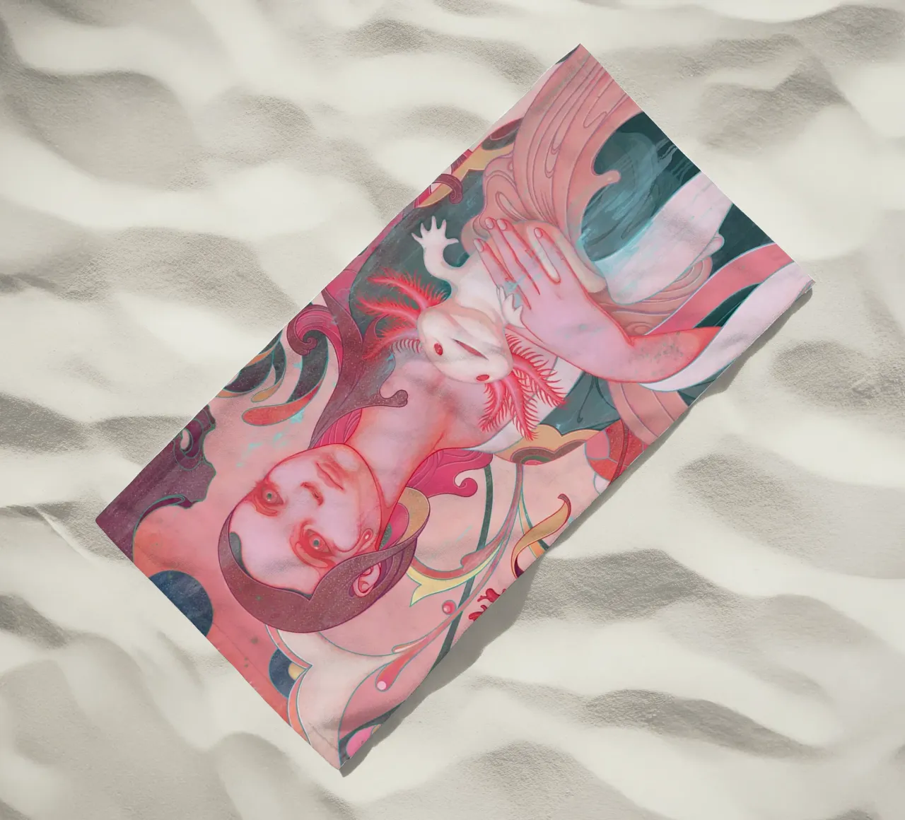 James Jean Lady con Axolotl telo mare da Kunzeworld