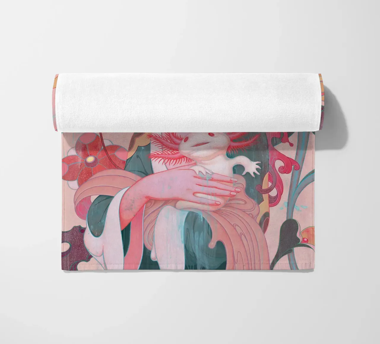 James Jean Lady con Axolotl telo mare da Kunzeworld