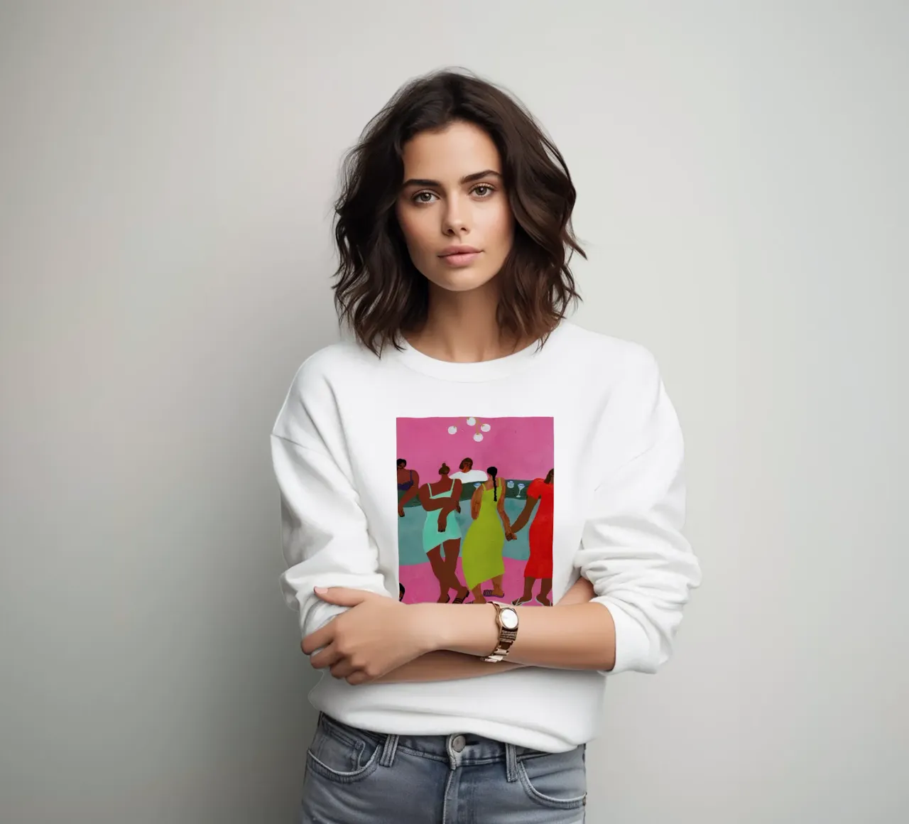 At the Bar sweatshirt by Nudes and Croissants
