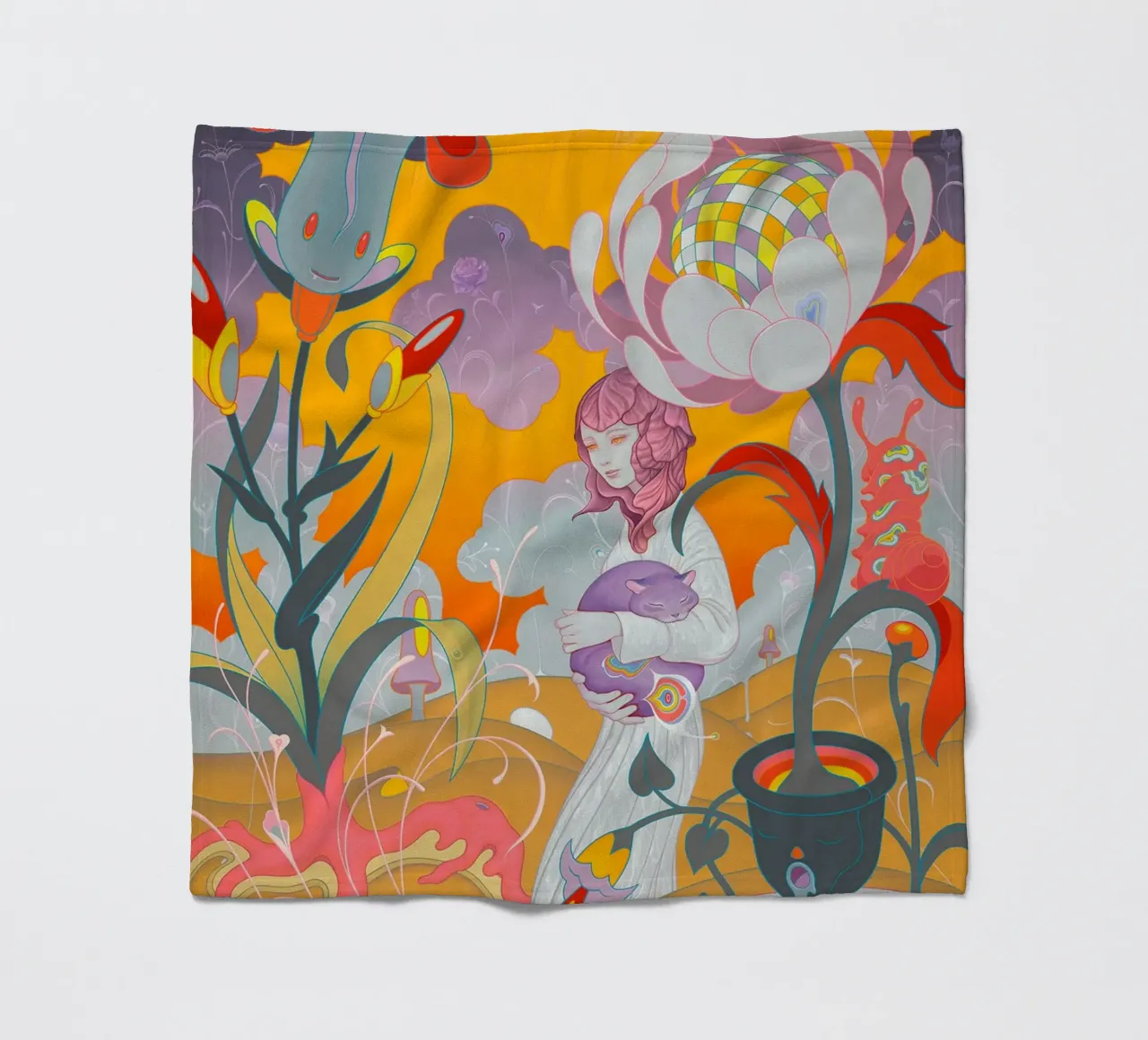 James Jean Kitten Rescue coperta in pile da Kunzeworld
