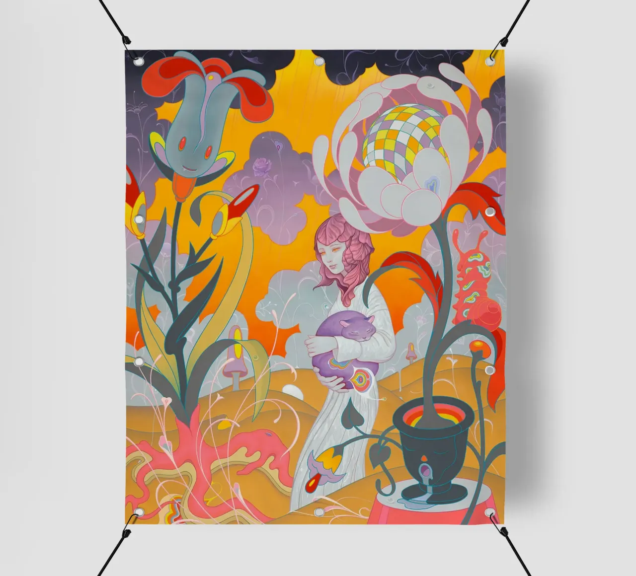 James Jean Kitten Rescue telo in pvc da Kunzeworld