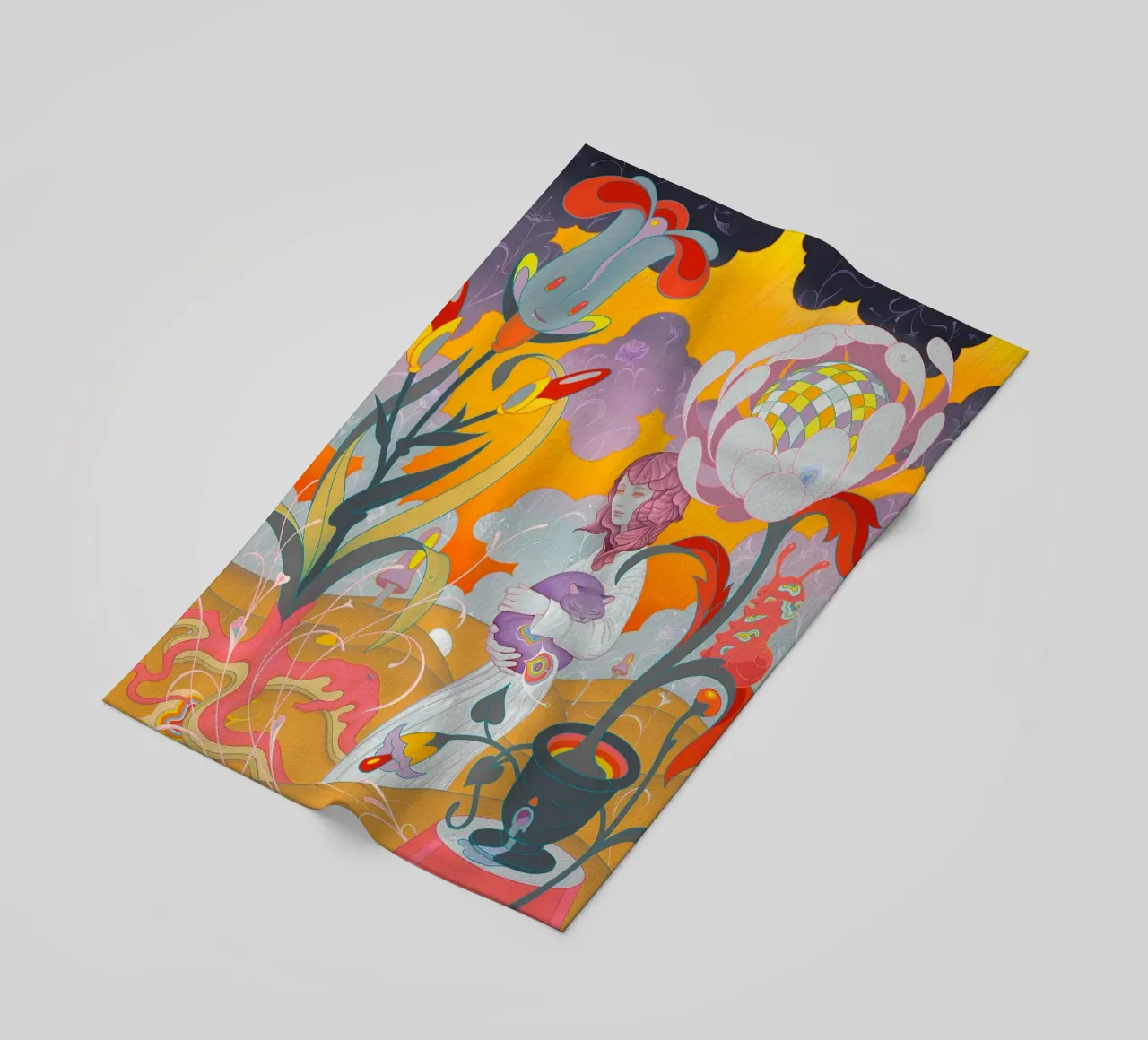 James Jean Kitten Rescue telo mare da Kunzeworld