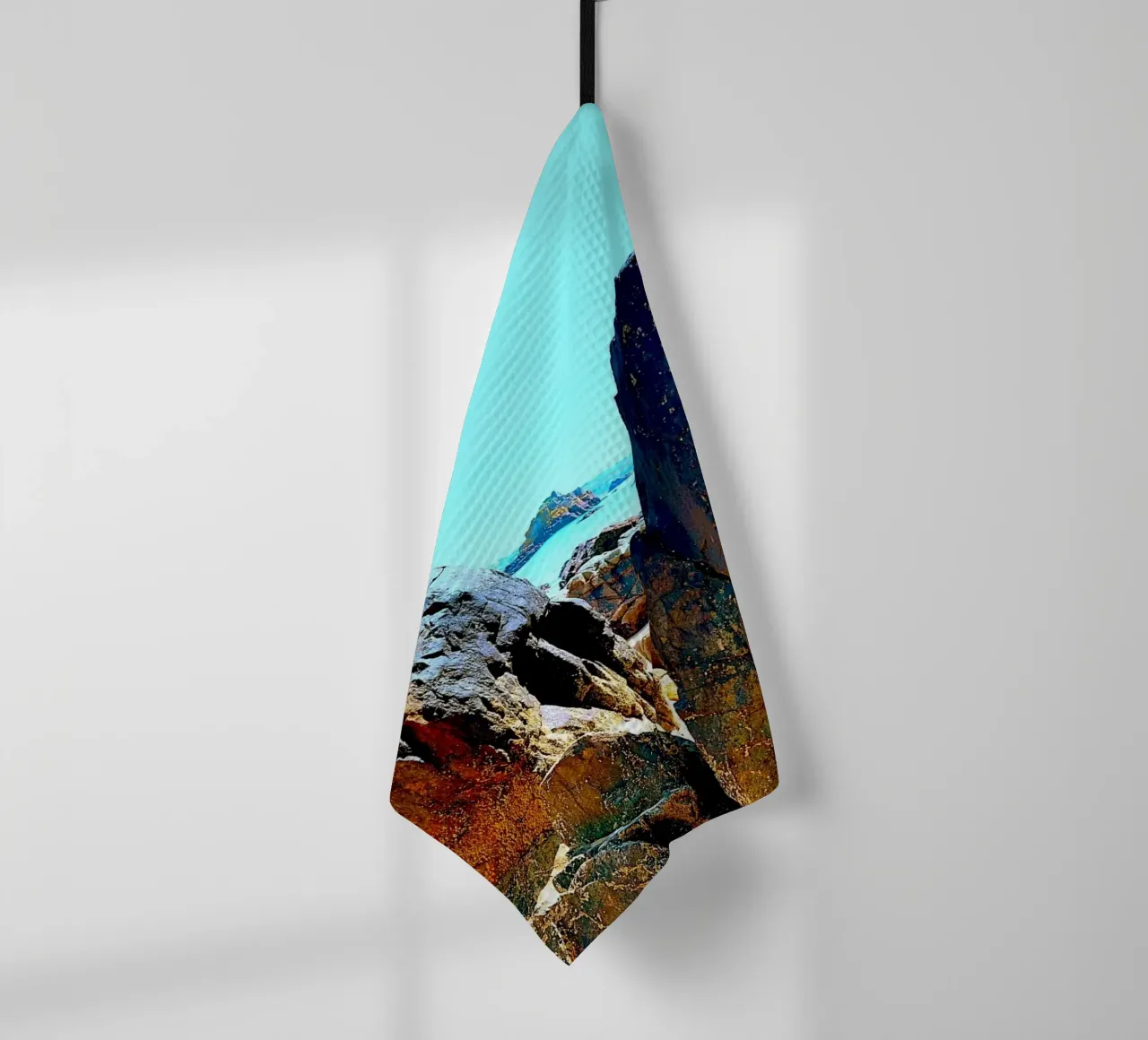 FAA320 bedelt een frituurstrand. theedoek van Thierry vobmann photography