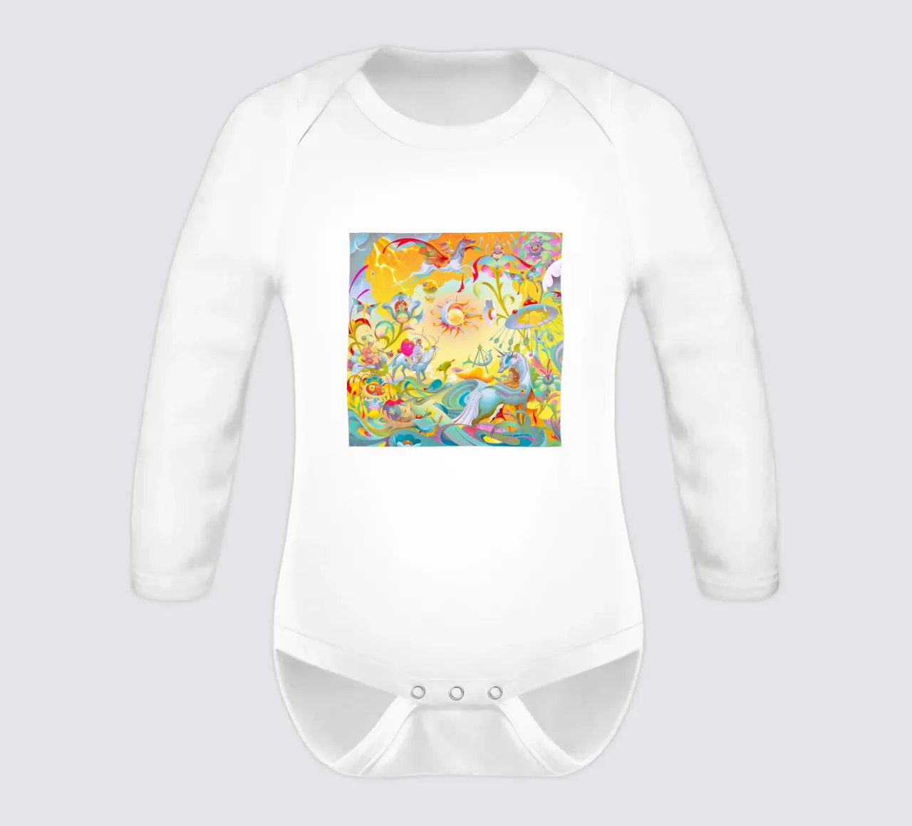 James Jean Soleluna body neonato maniche lunghe da Kunzeworld