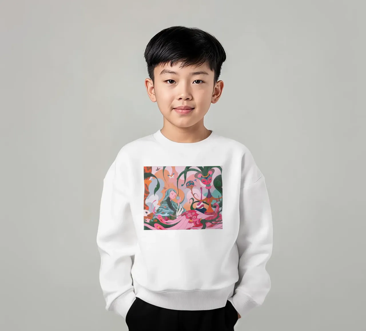 L'ora del tè di James Jean felpa bambino da Kunzeworld