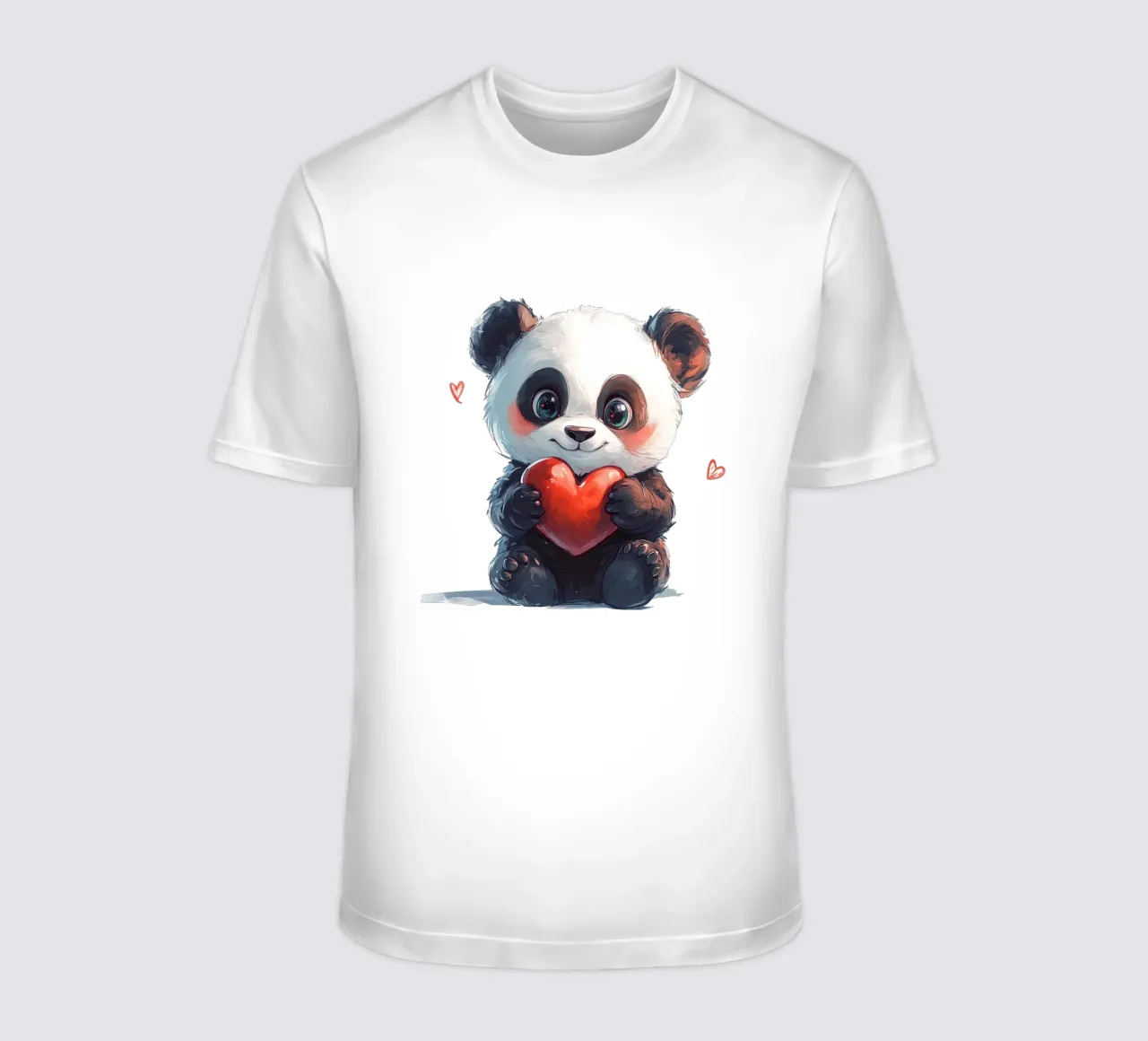 Panda Liebe a fumetti t-shirt da Cat Grafic Design