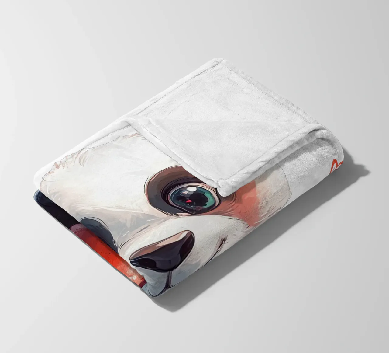 Panda Liebe a fumetti coperta in pile da Cat Grafic Design