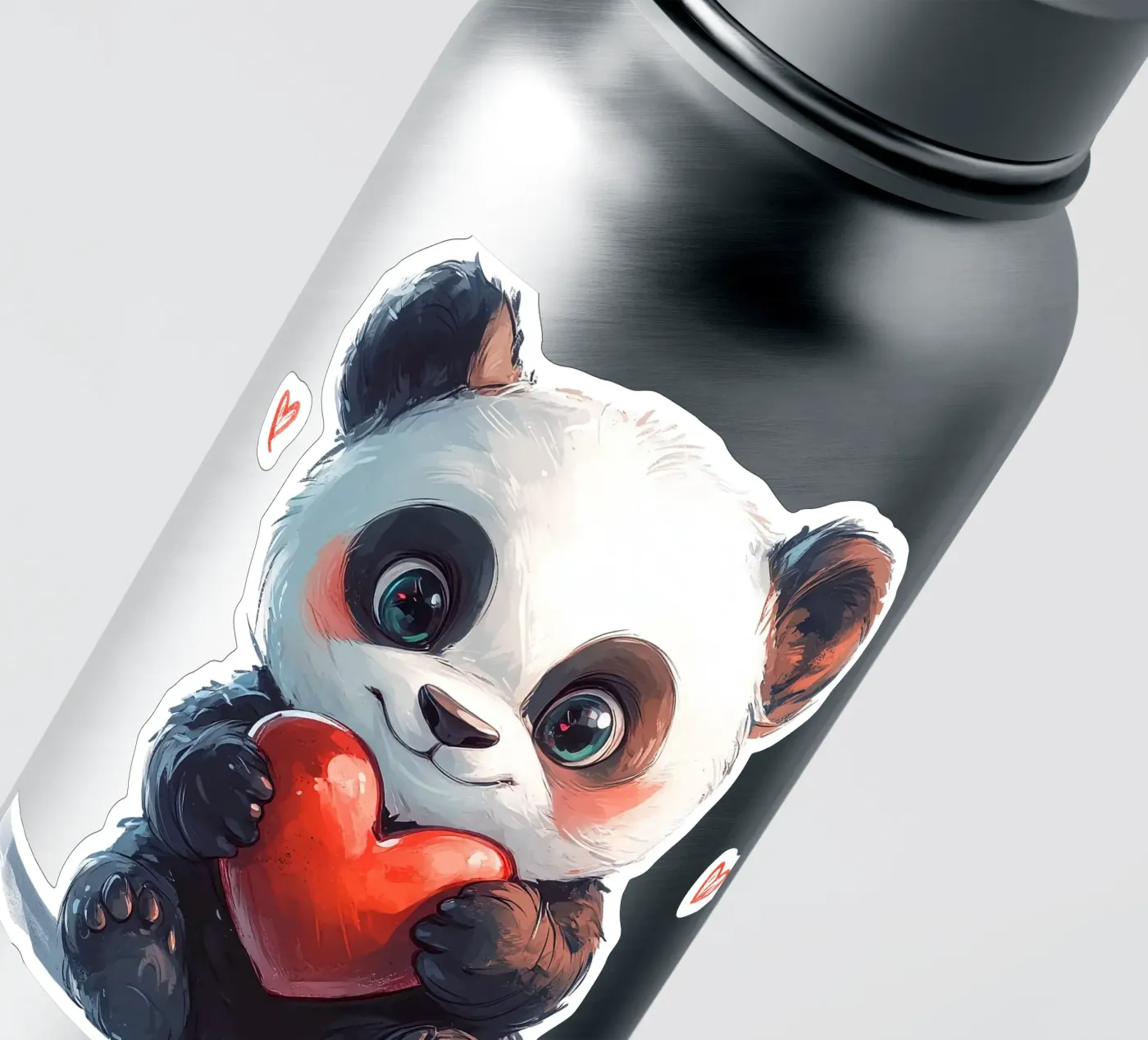 Comic Panda Liebe sticker by Cat Grafic Design