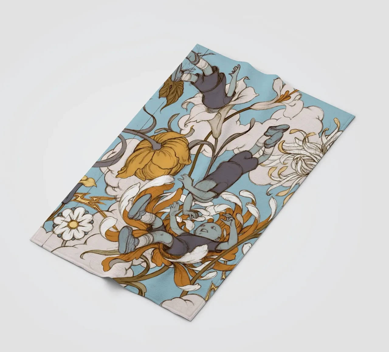 James Jean I figli dei fiori coperta in pile da Kunzeworld