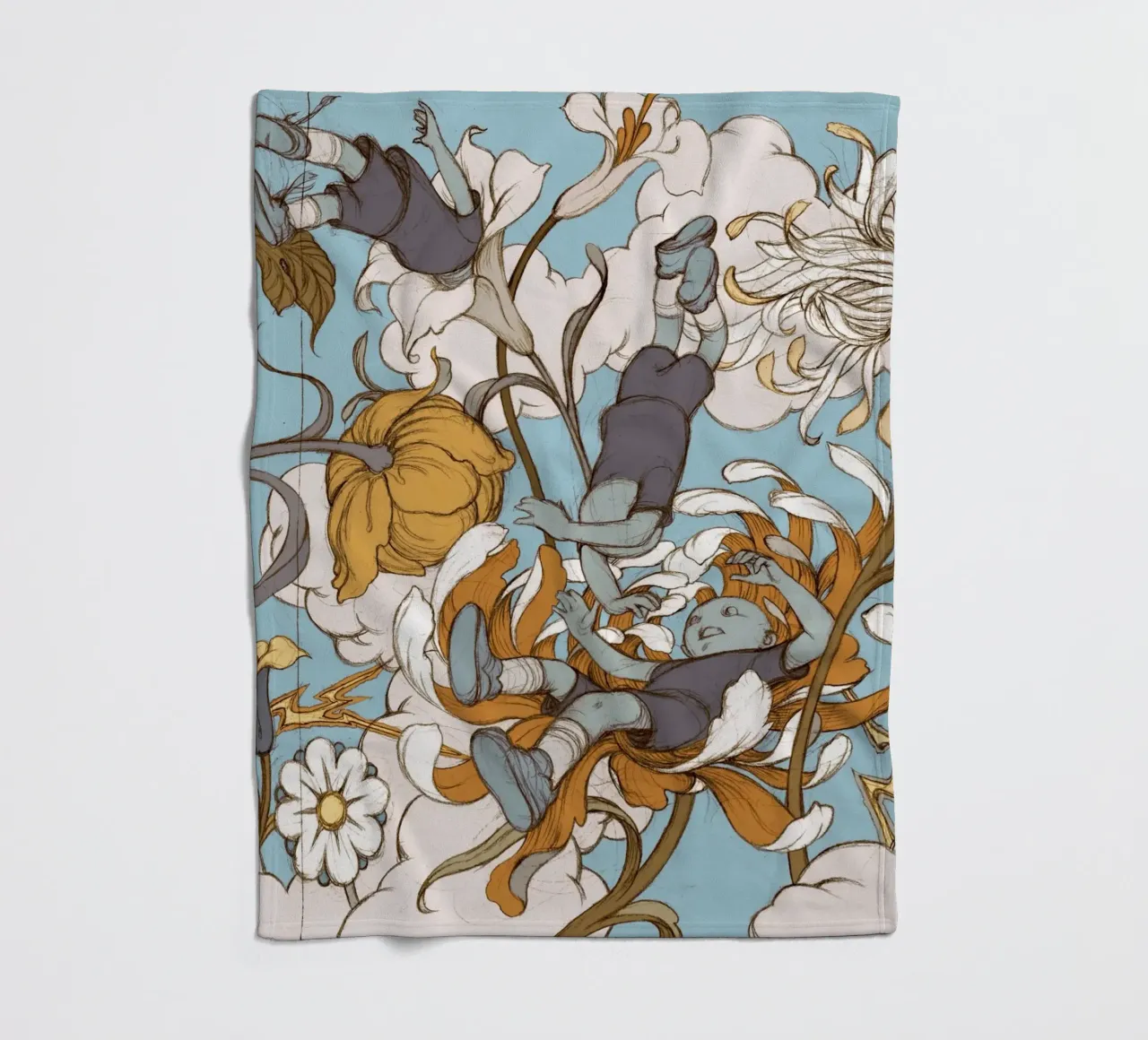 James Jean I figli dei fiori coperta in pile da Kunzeworld
