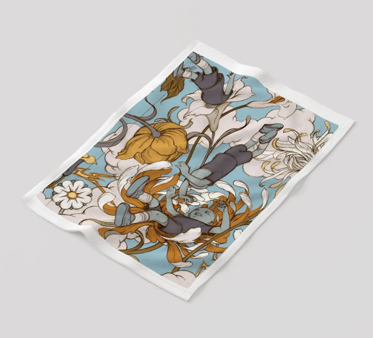 James Jean I figli dei fiori coperta in pile da Kunzeworld