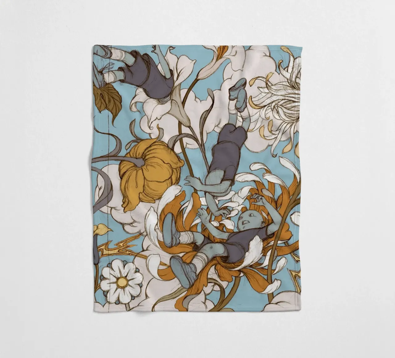 James Jean I figli dei fiori coperta in pile da Kunzeworld