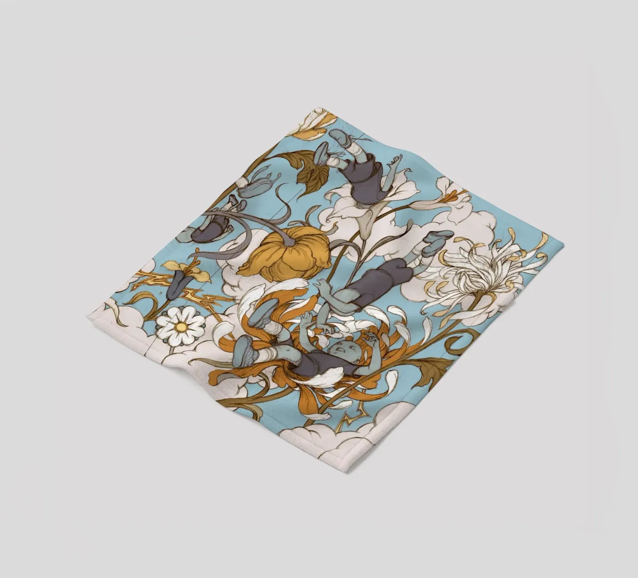 James Jean I figli dei fiori coperta in pile da Kunzeworld
