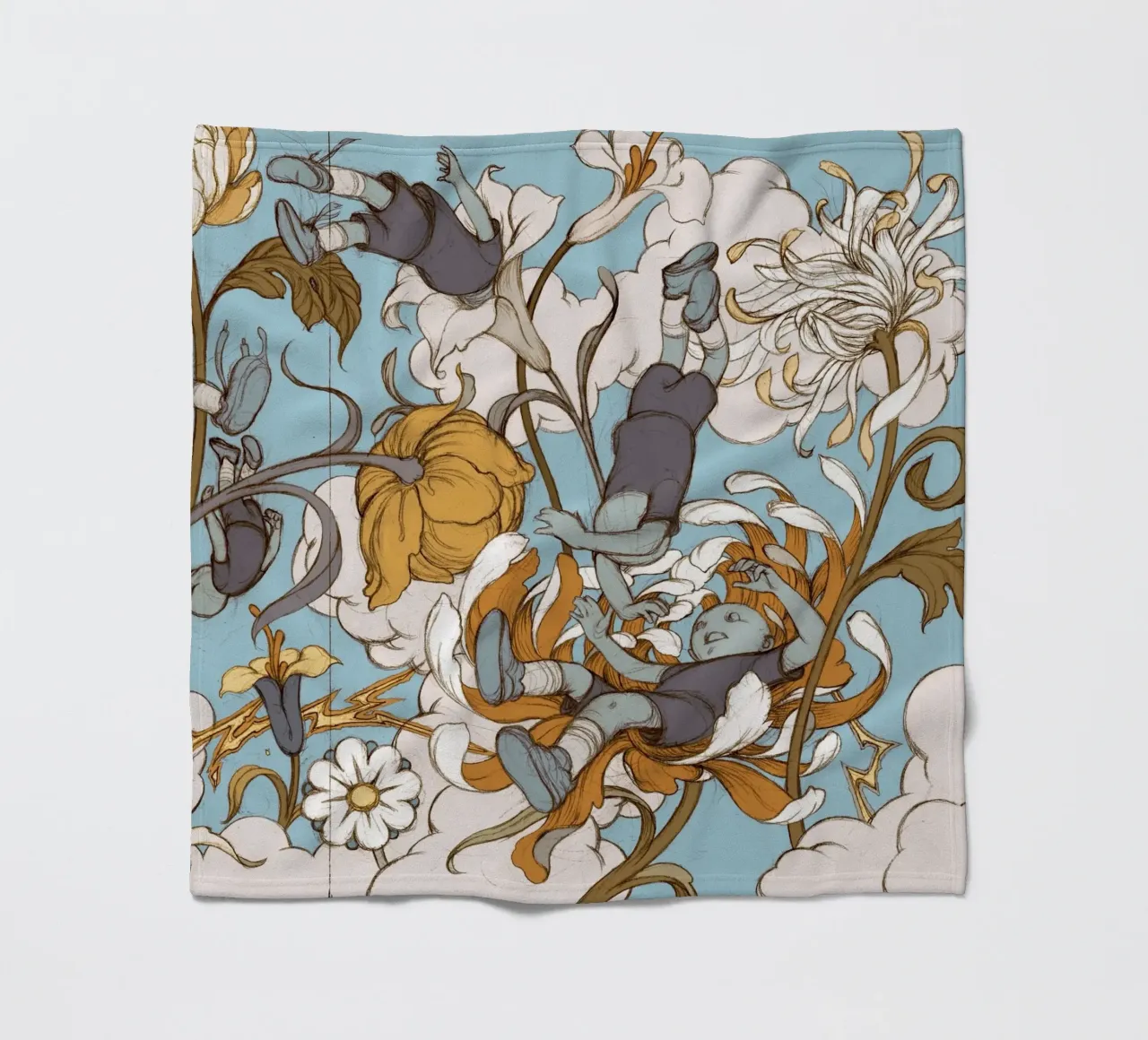 James Jean I figli dei fiori coperta in pile da Kunzeworld