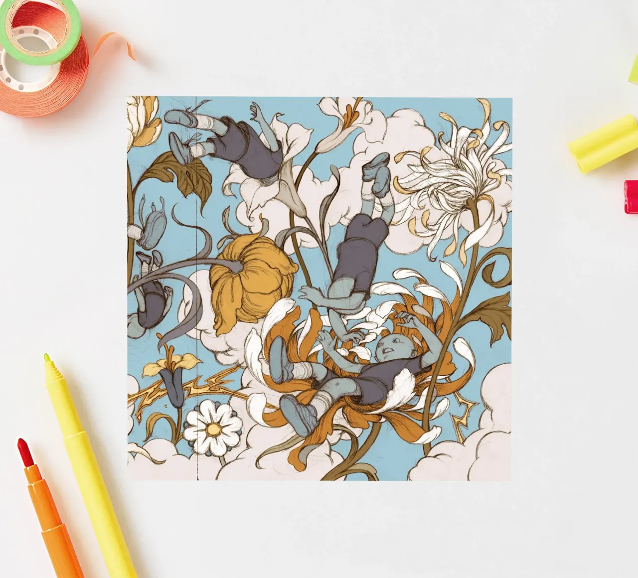 James Jean The Flower Kids sticker by Kunzeworld