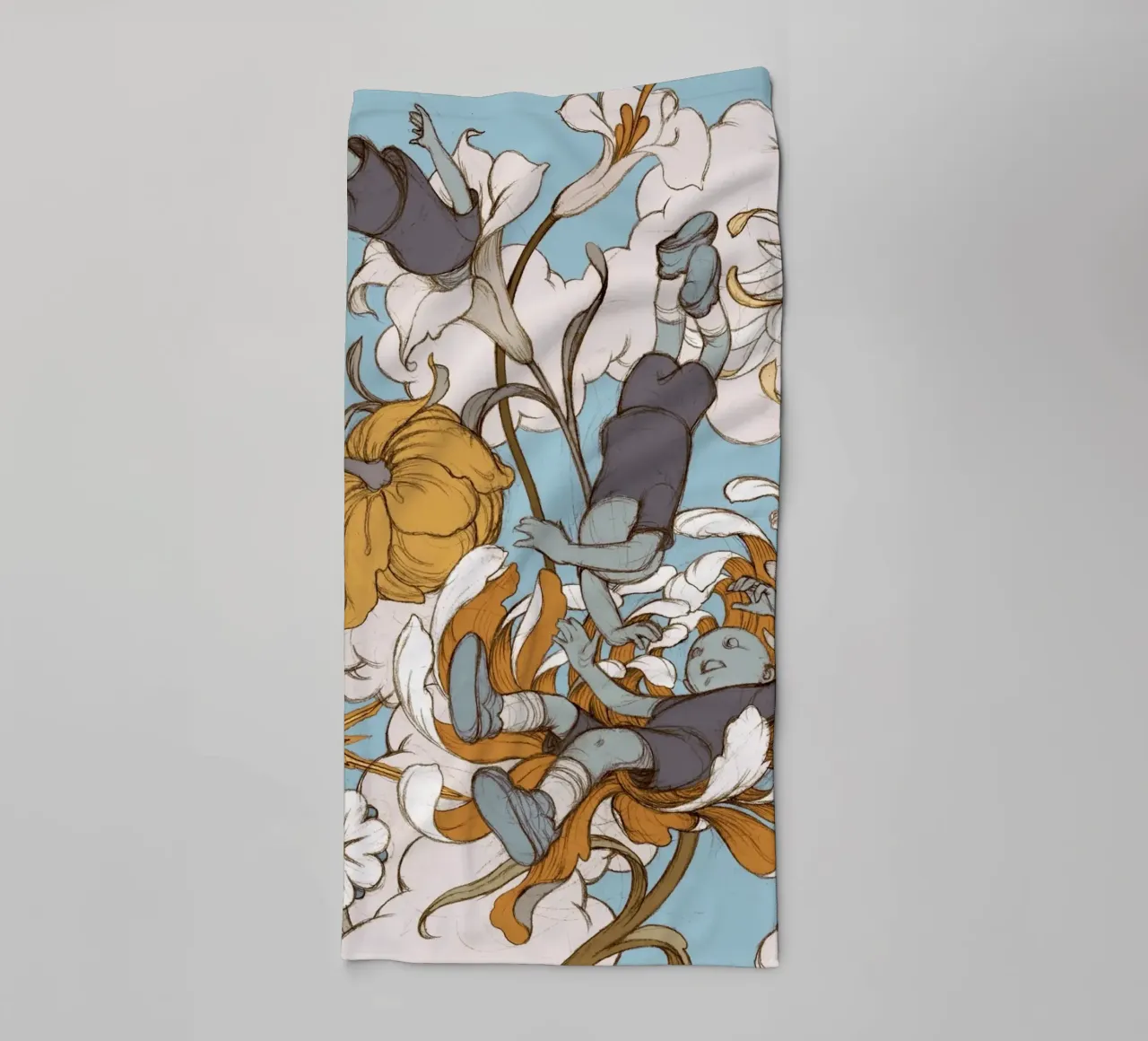 James Jean I figli dei fiori asciugamano da bagno da Kunzeworld