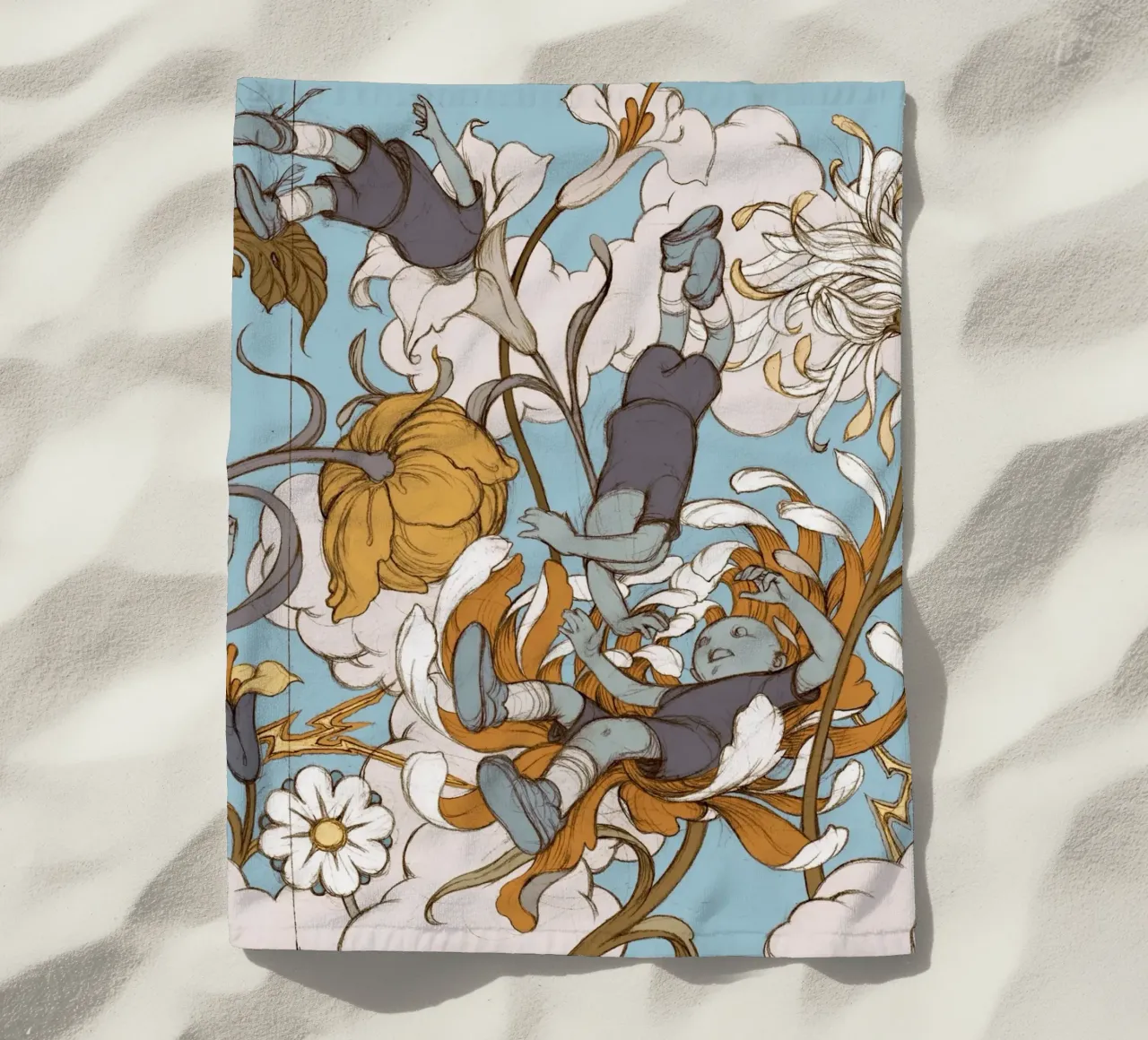 James Jean I figli dei fiori telo mare da Kunzeworld
