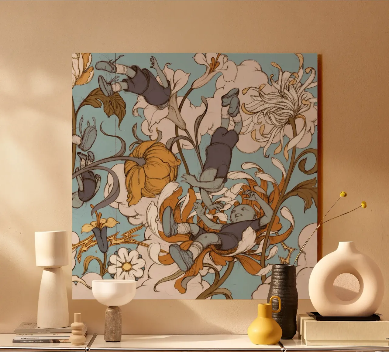 James Jean I figli dei fiori plexiglass da Kunzeworld