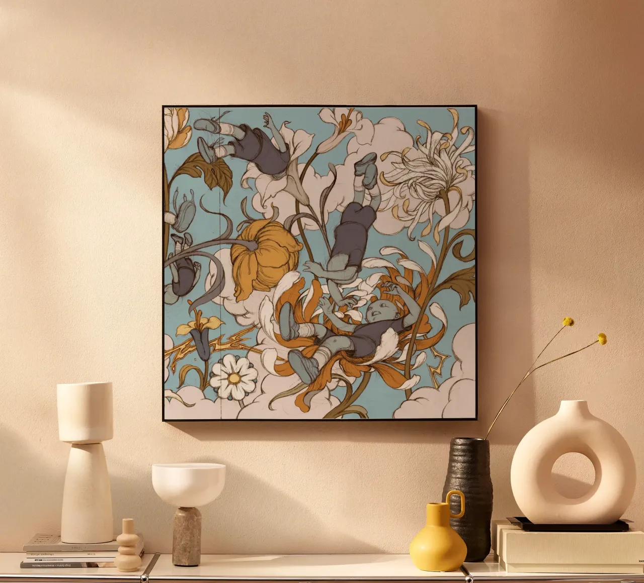 James Jean I figli dei fiori alluminio dibond da Kunzeworld
