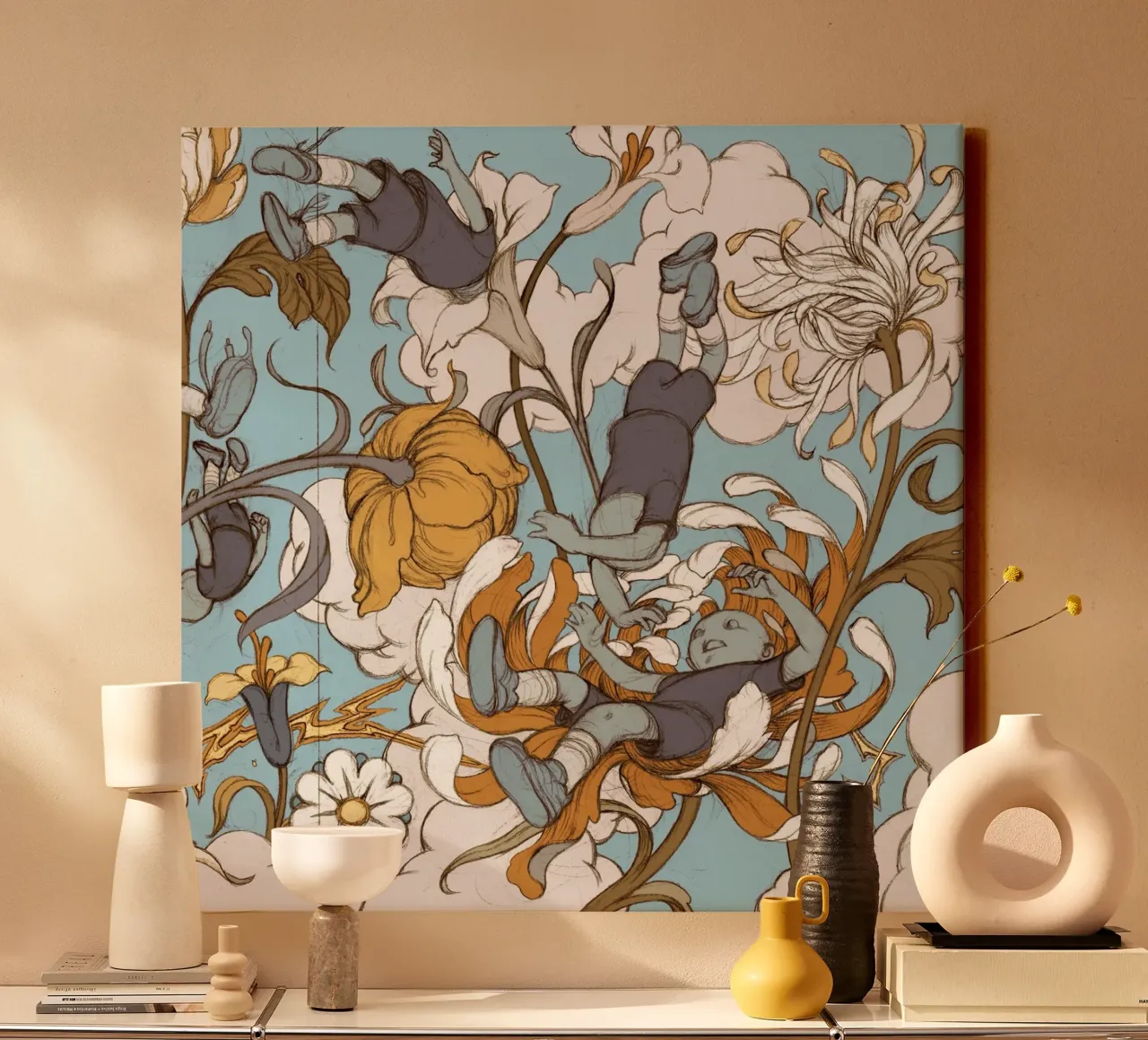 James Jean The Flower Kids canvas by Kunzeworld