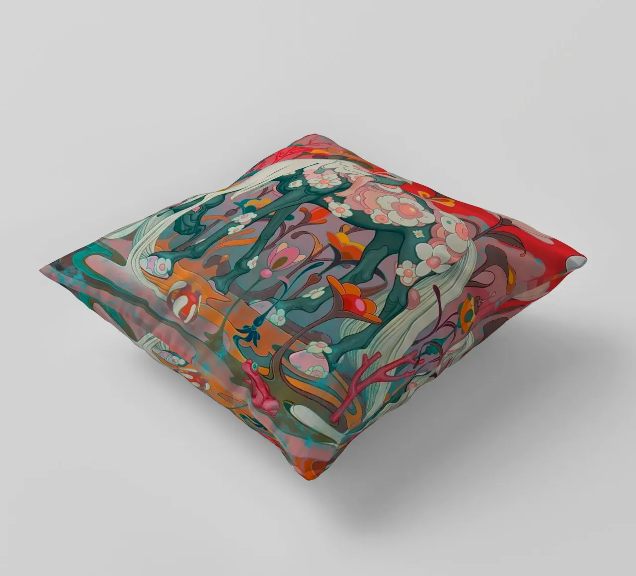 James Jean Traveller cuscino da Kunzeworld
