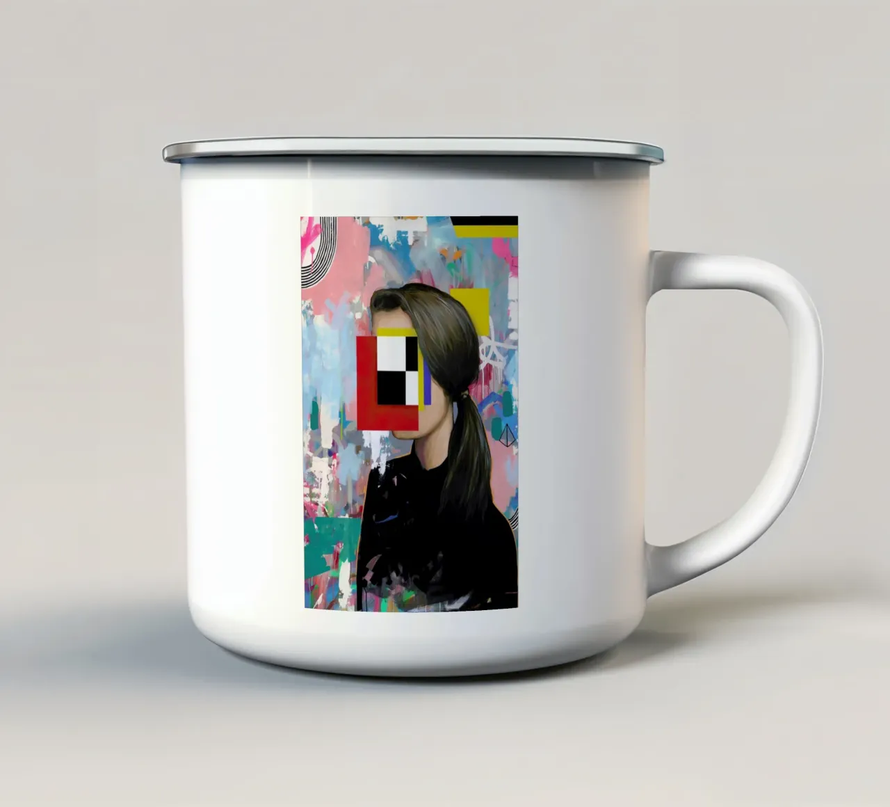 Girl 1 tazza in smalto da Famous When Dead