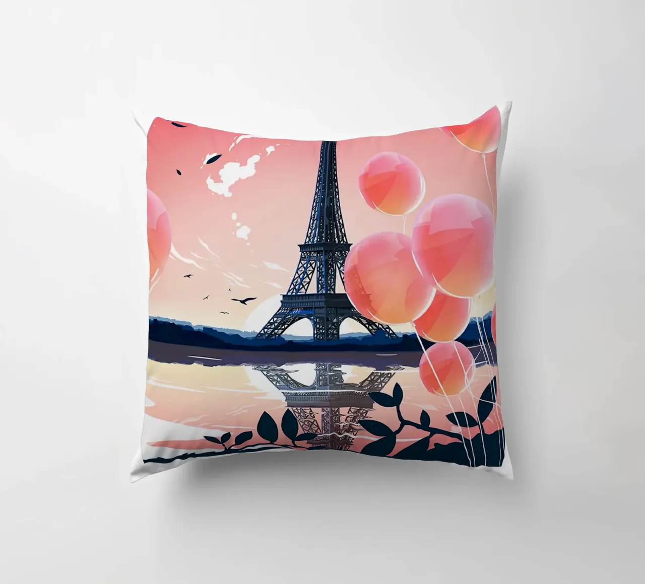 Paris Reisen Druck - Eiffelturm Kissen von Liliestudio