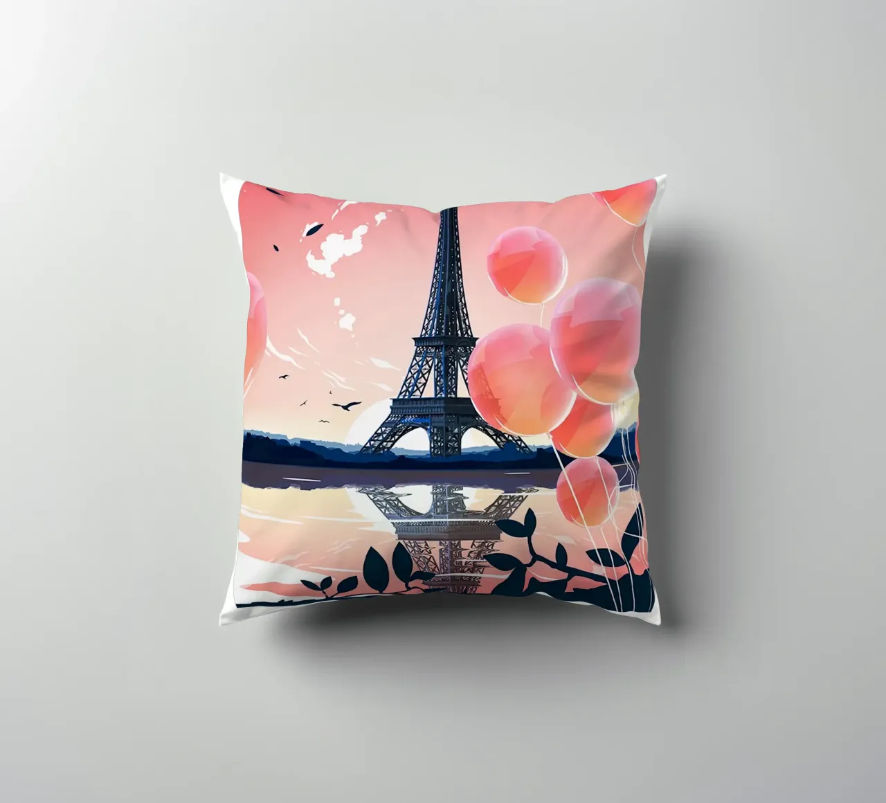 Paris Reisen Druck - Eiffelturm Kissen von Liliestudio