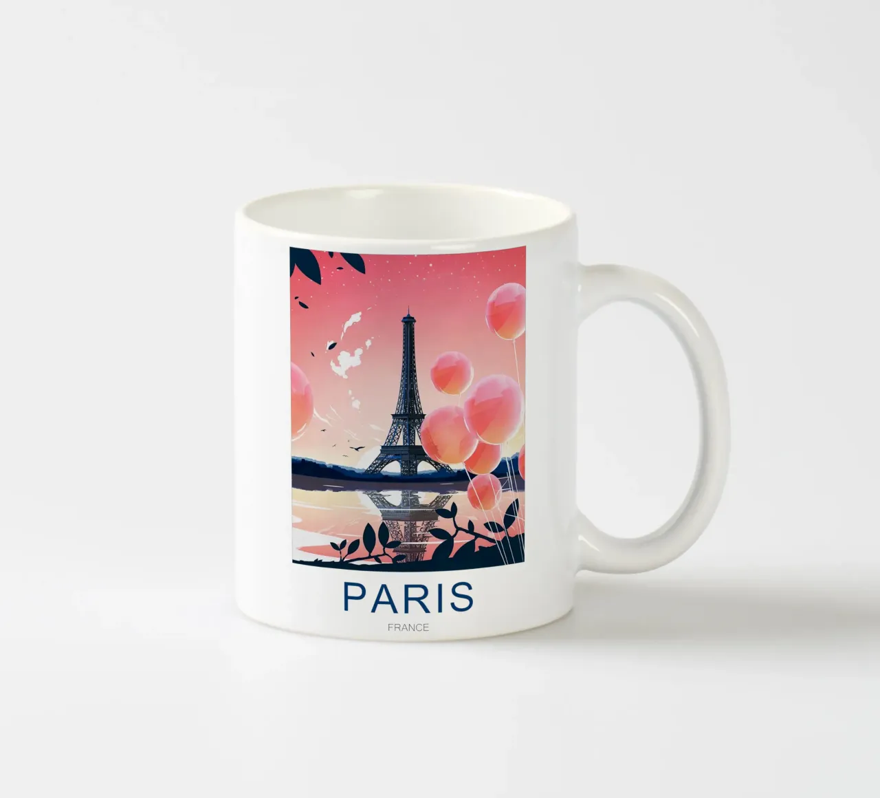 Stampa di viaggio su Parigi - Torre Eiffel tazza in ceramica da Liliestudio