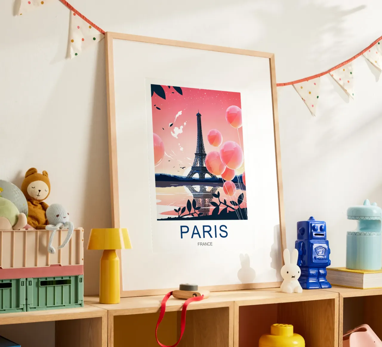 Stampa di viaggio su Parigi - Torre Eiffel poster da Liliestudio
