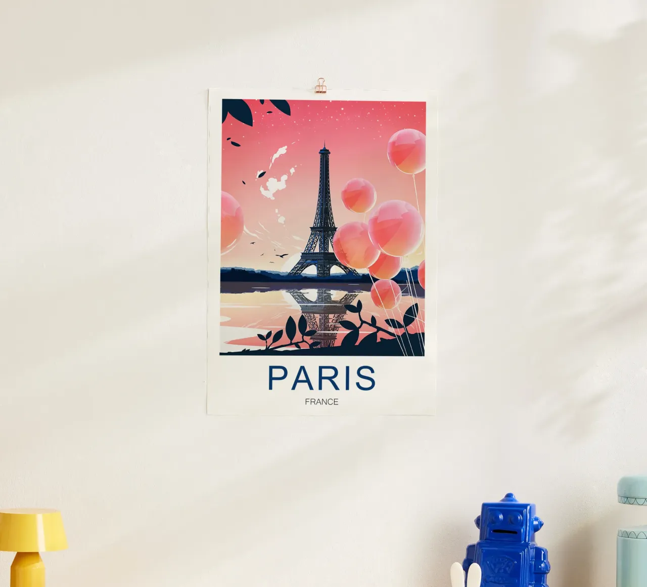 Stampa di viaggio su Parigi - Torre Eiffel poster da Liliestudio