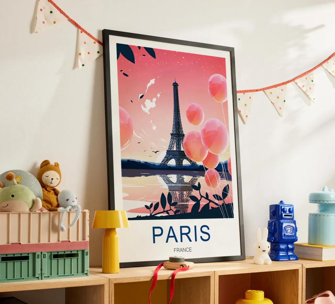Stampa di viaggio su Parigi - Torre Eiffel poster da Liliestudio