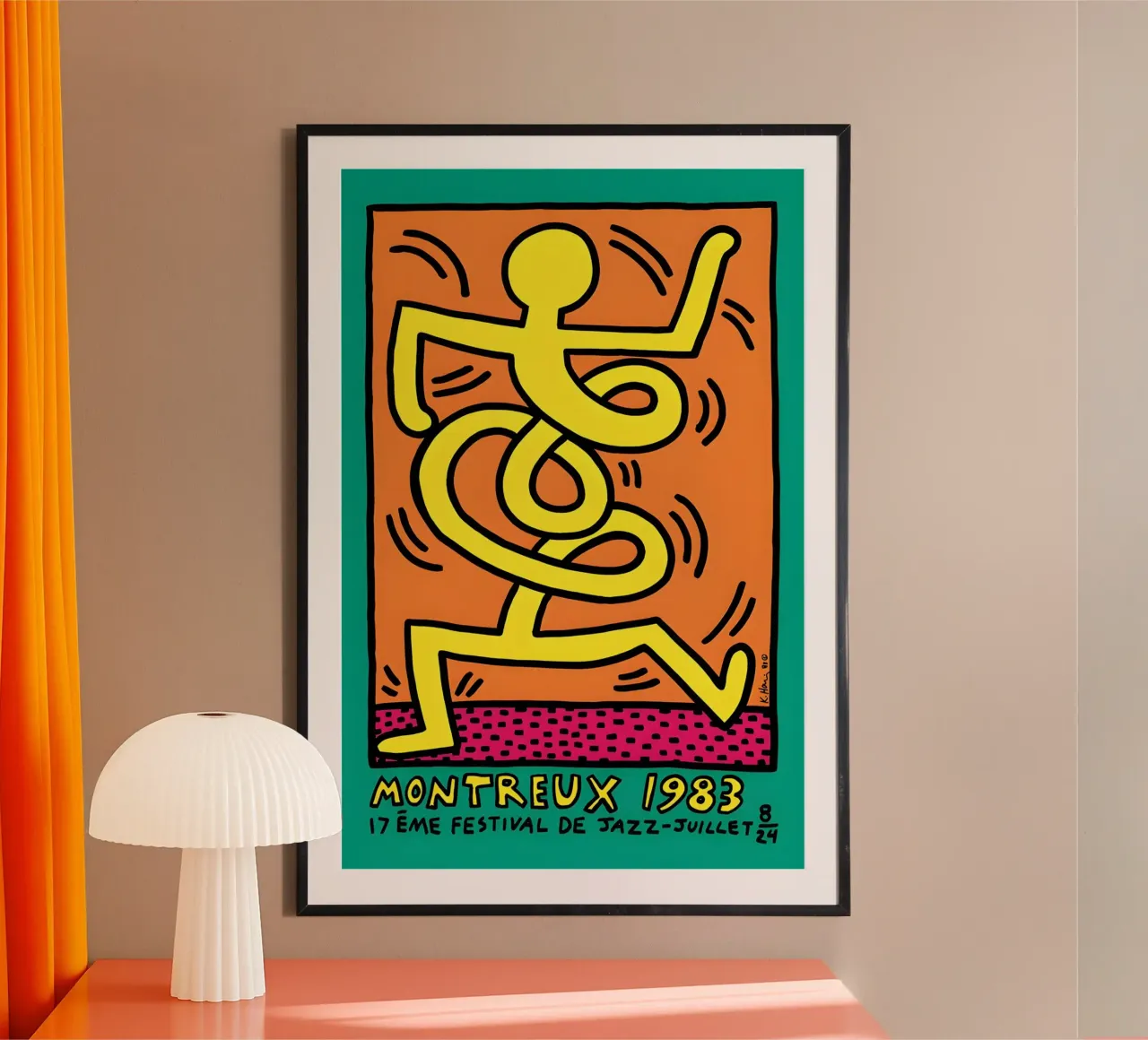 KH - Poster 1983 poster con telaio in alluminio da SRI WEDARI GALLERY