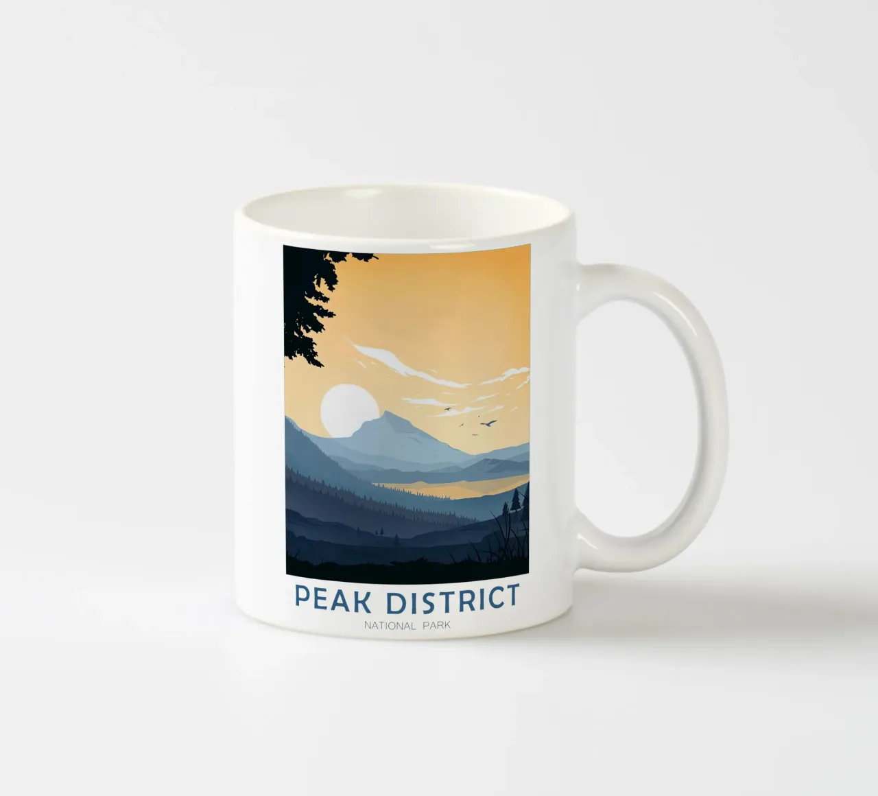 Peak District Reiseführer - National Park Keramik Tasse von Liliestudio