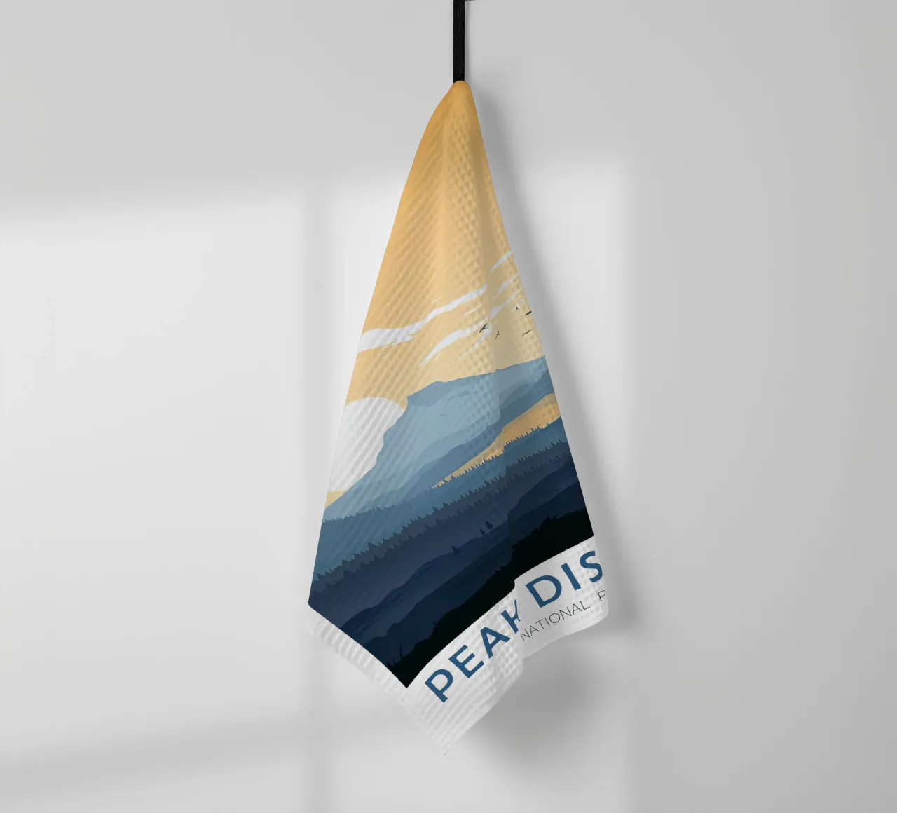 Peak District travel print - Parc national torchon de Liliestudio