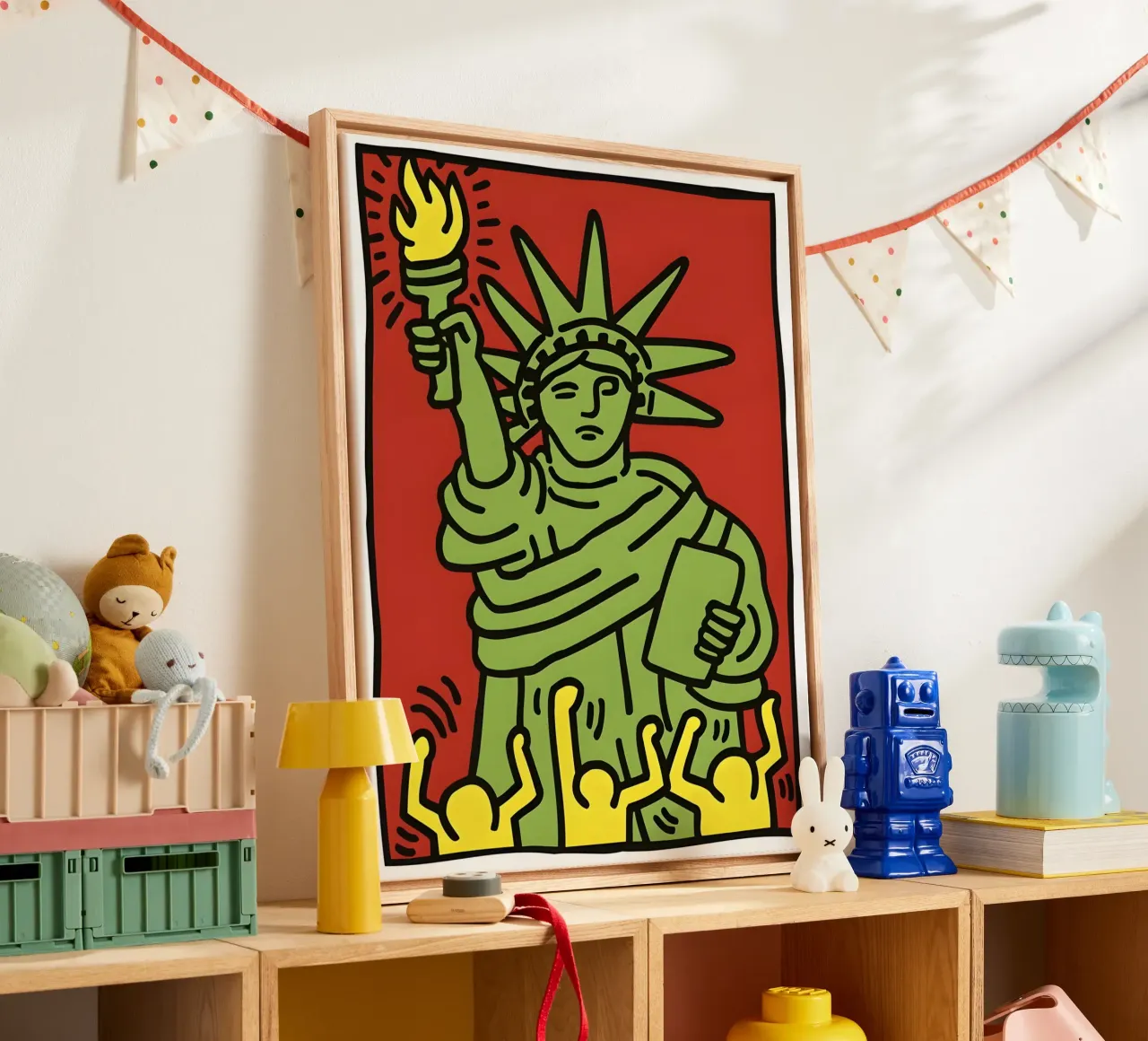 KH - Vrijheid canvas met Baklijst van SRI WEDARI GALLERY