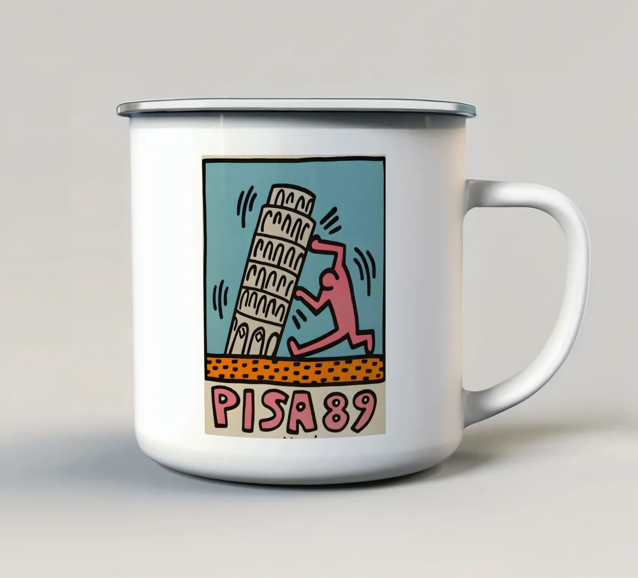 KH - Pisa 89 tazza in smalto da SRI WEDARI GALLERY