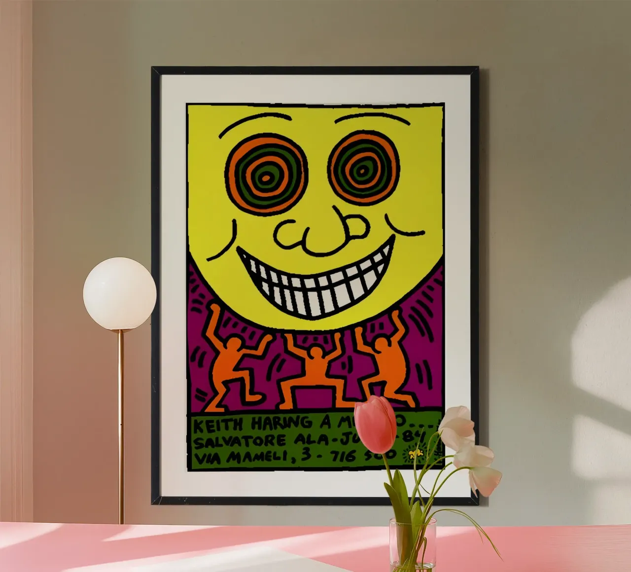 KH - Sorriso poster con telaio in plastica da SRI WEDARI GALLERY